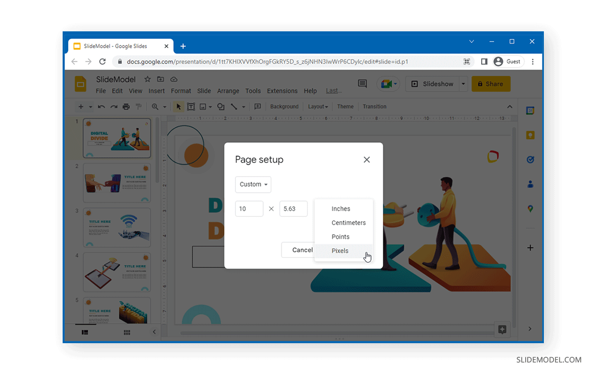 Google Slides Dimensions What Size is Google Slides and How to Change