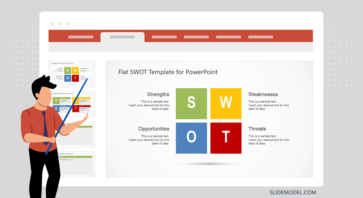 SWOT Presentation template design