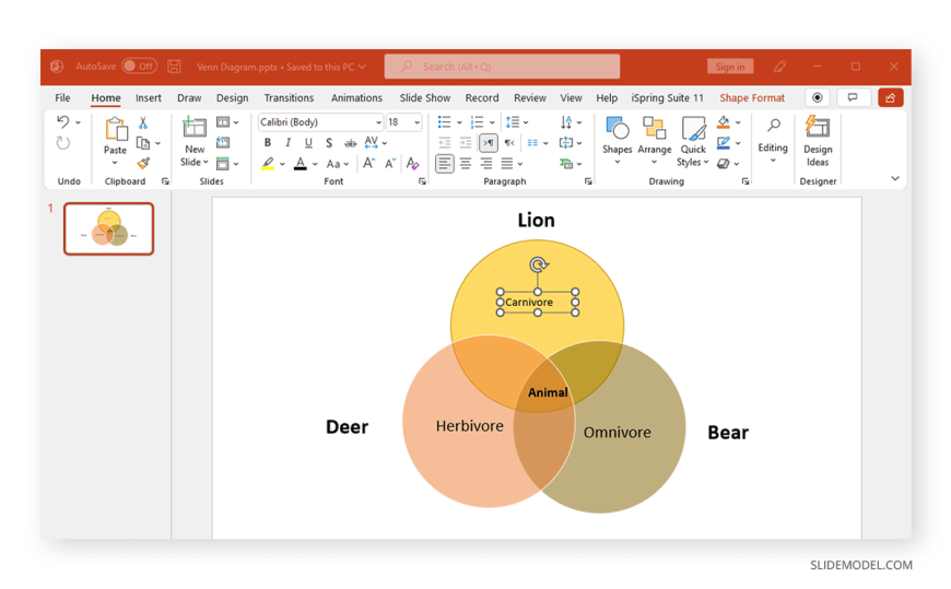 06 Insert Text To Shapes In Powerpoint   SlideModel