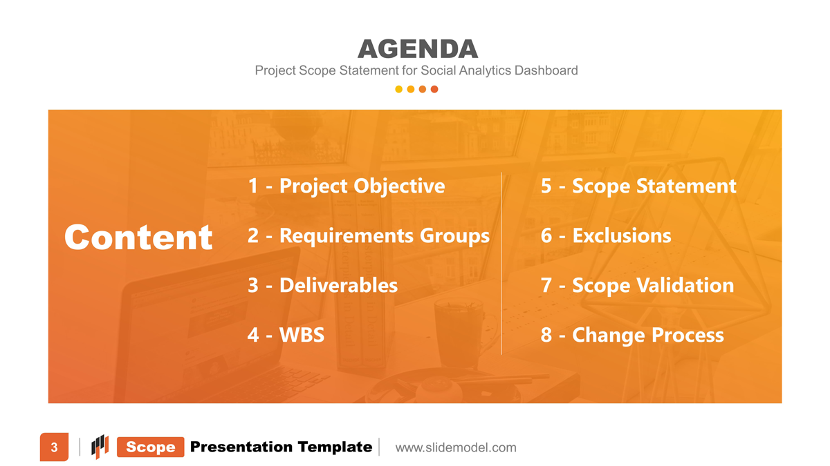 scope management case study agenda slide