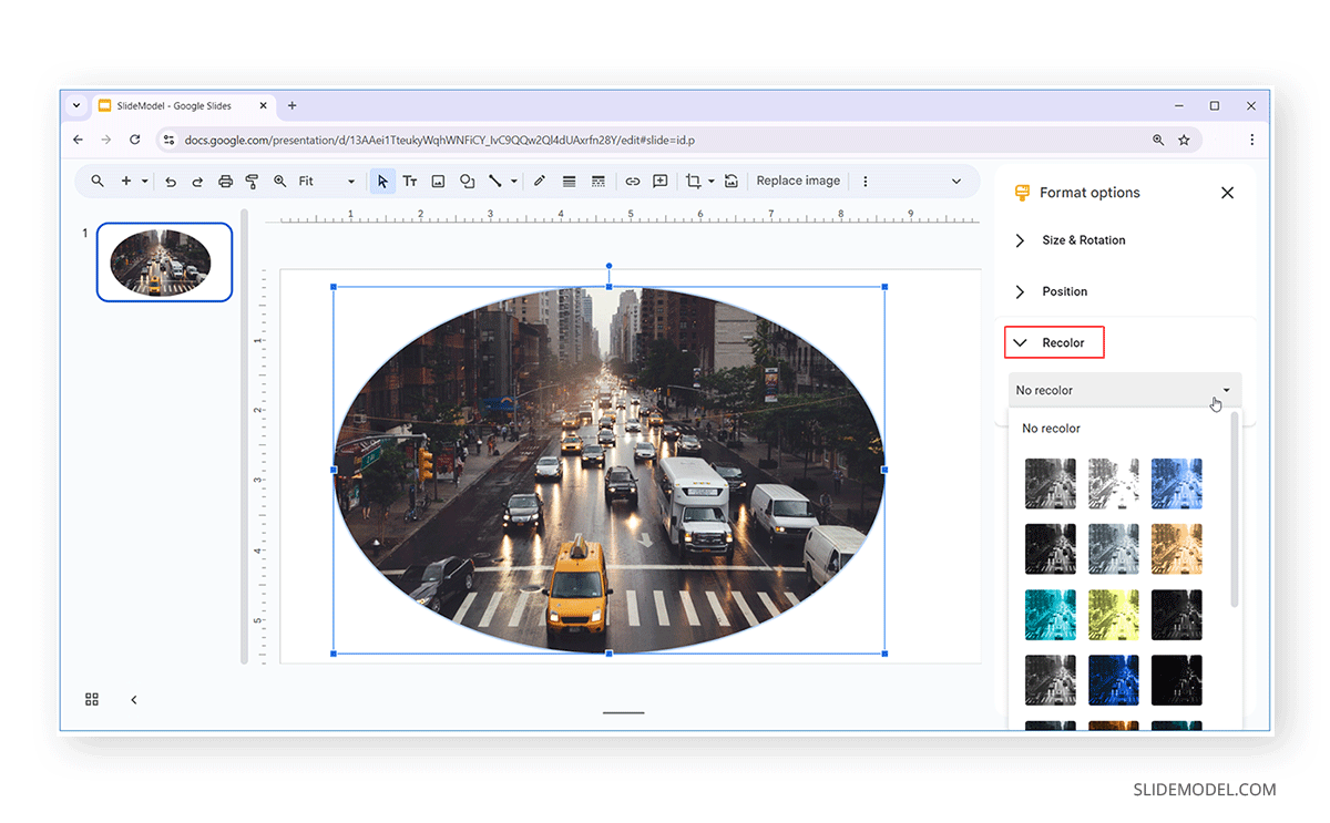 How to Make an Image Circular in Google Slides