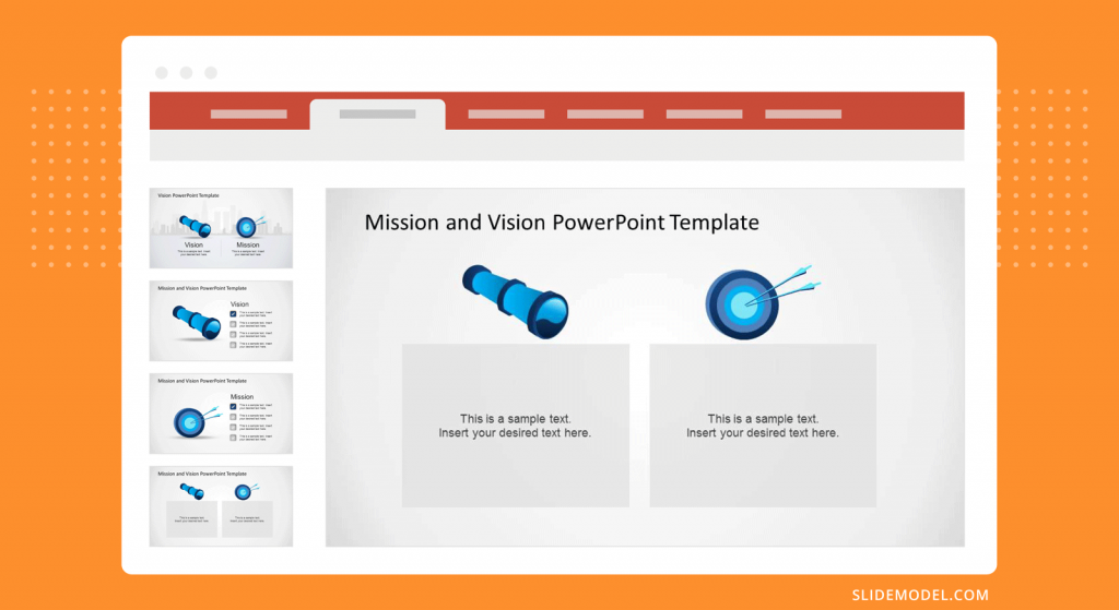 final slide for the Mission and Vision PowerPoint template