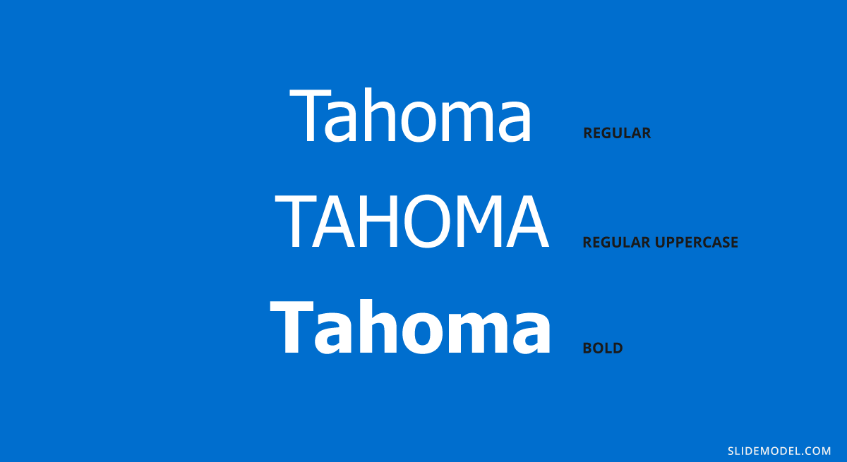 Tahoma typeface