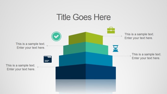 4 Level – 3D Stacked Graphic Slide for PowerPoint