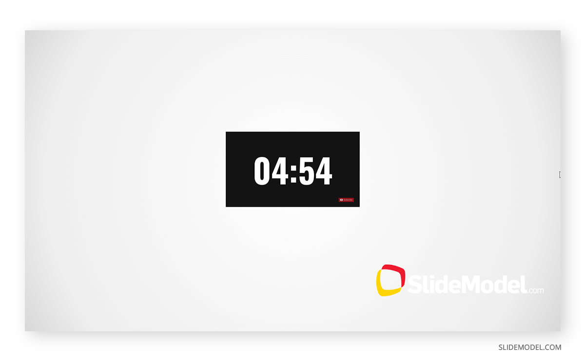 Example of a 5 minutes timer in Google Slides