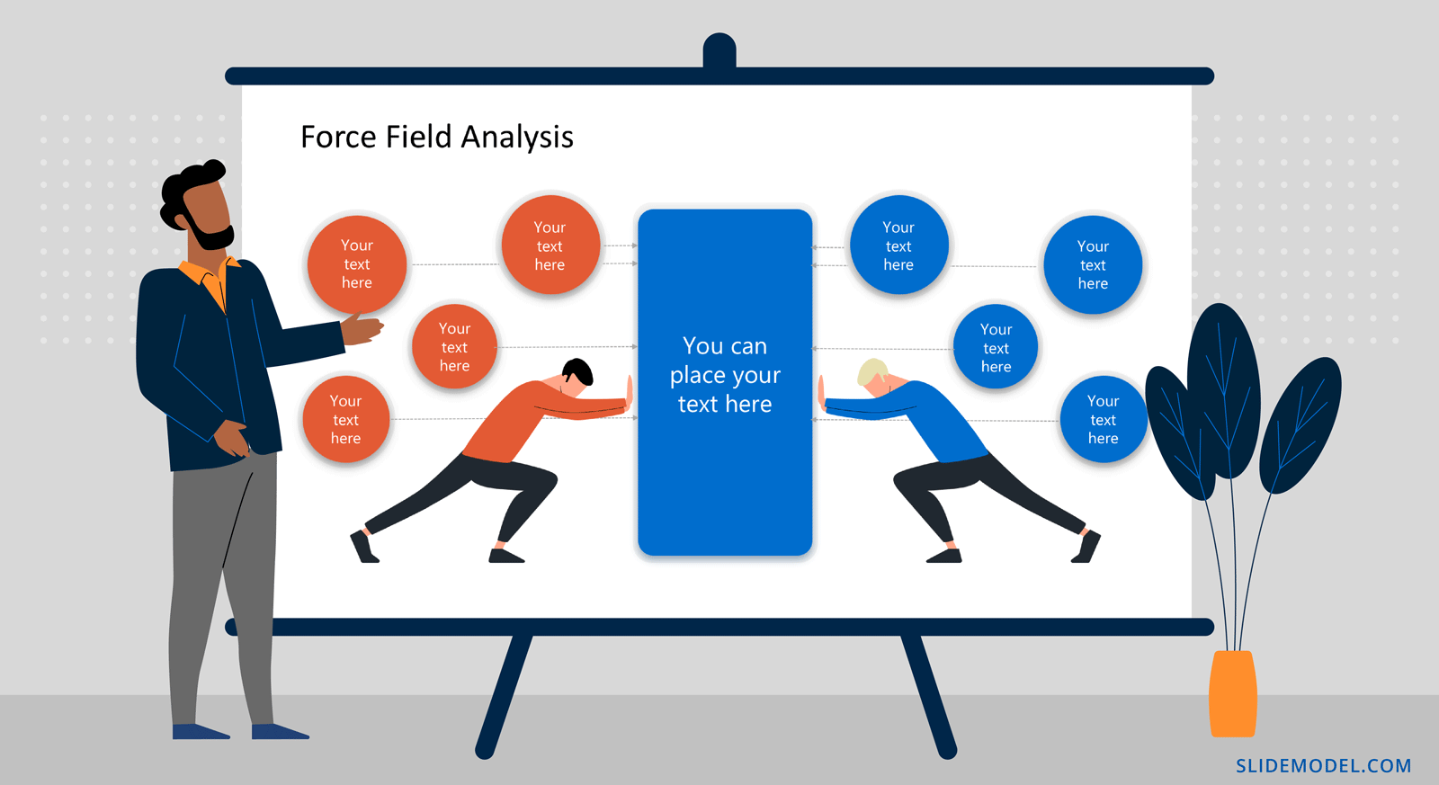 force field analysis examples infographic doc