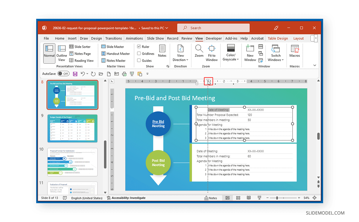 How to Indent in PPT using the Ruler