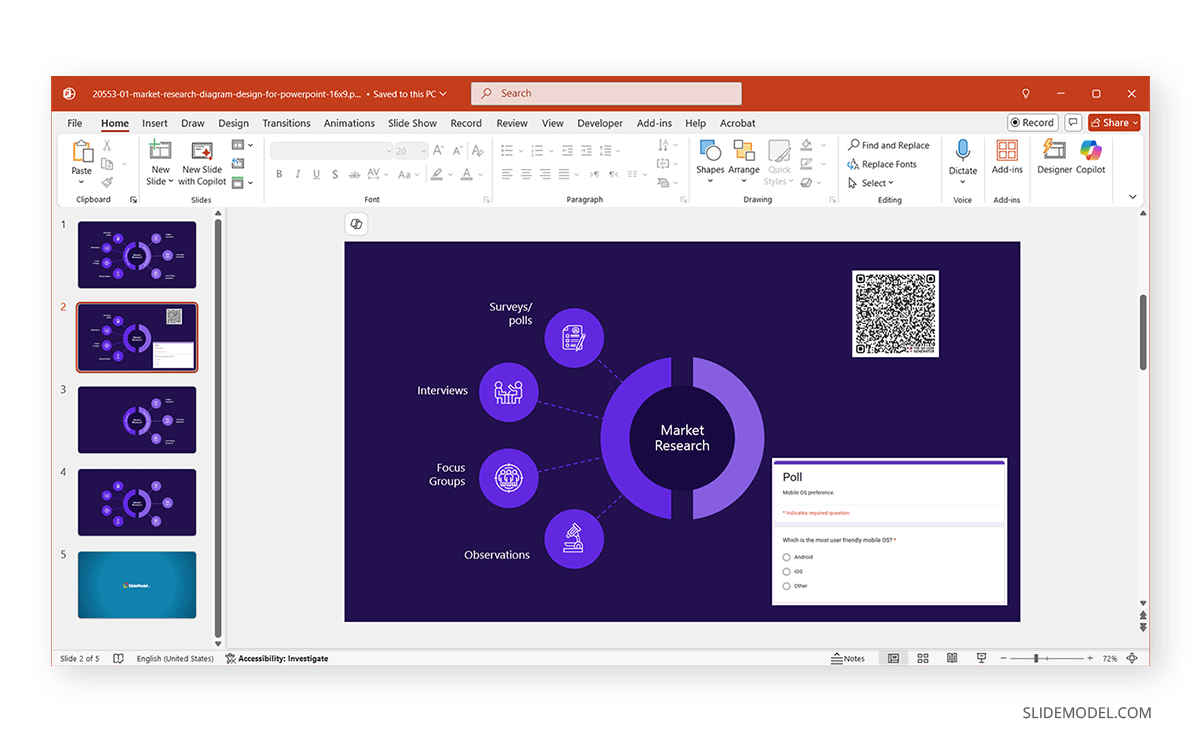 How to visualize Google Polls in PowerPoint