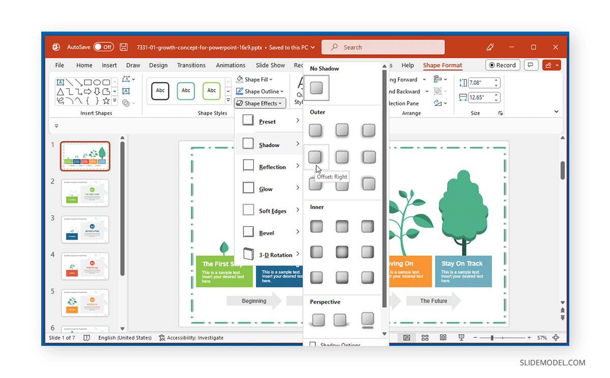 Add Shape Effects in PowerPoint