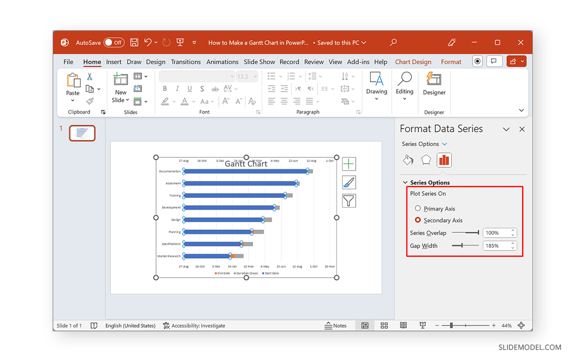 Series Options in PowerPoint