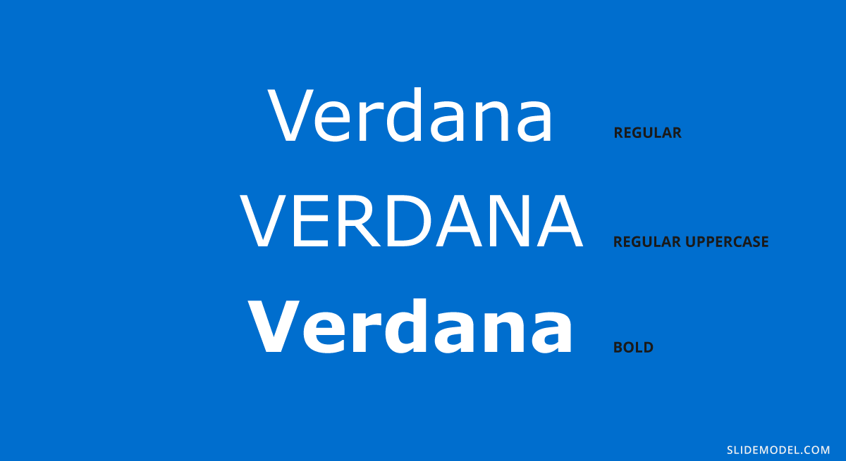 Verdana typeface