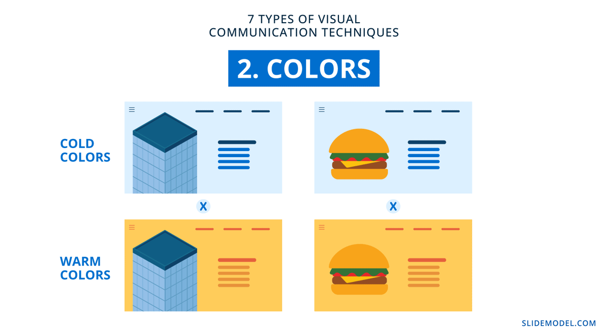 Color scheme combinations and their power in visual communication