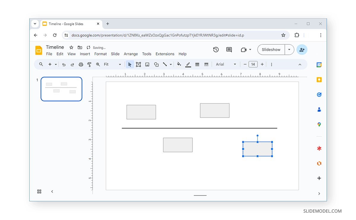 Adding shapes in Google Slides