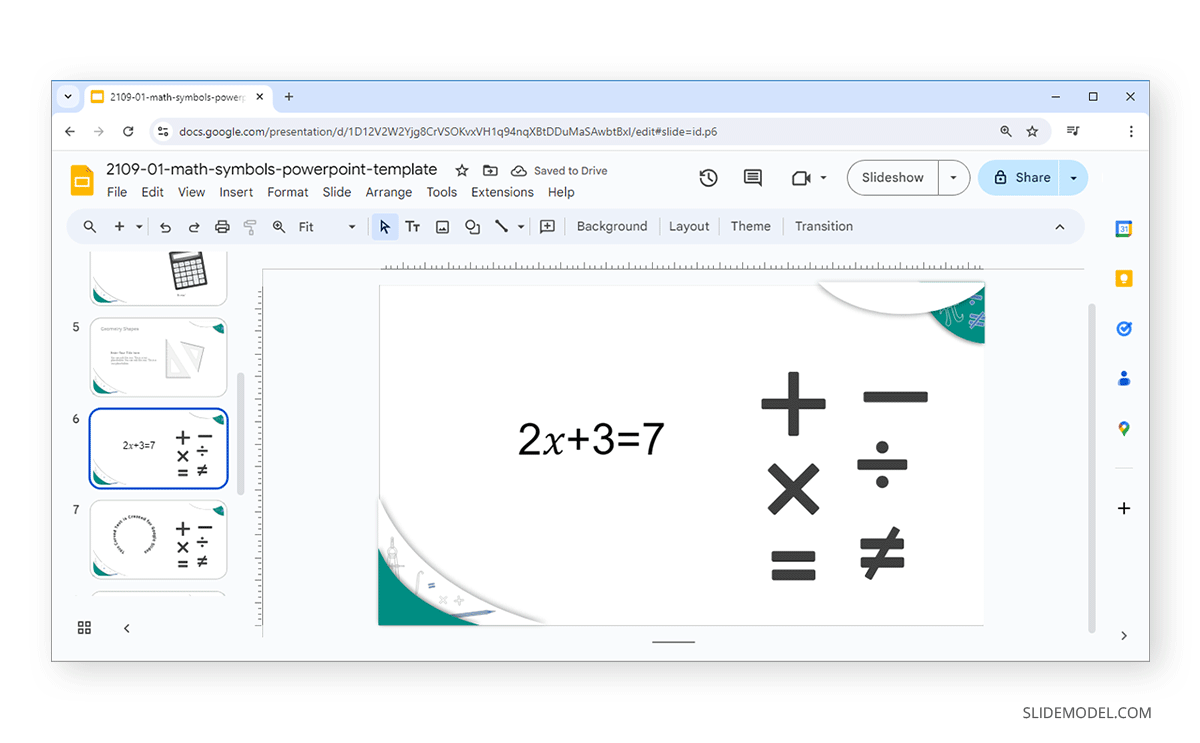 How to Insert an Equation in Google Slides