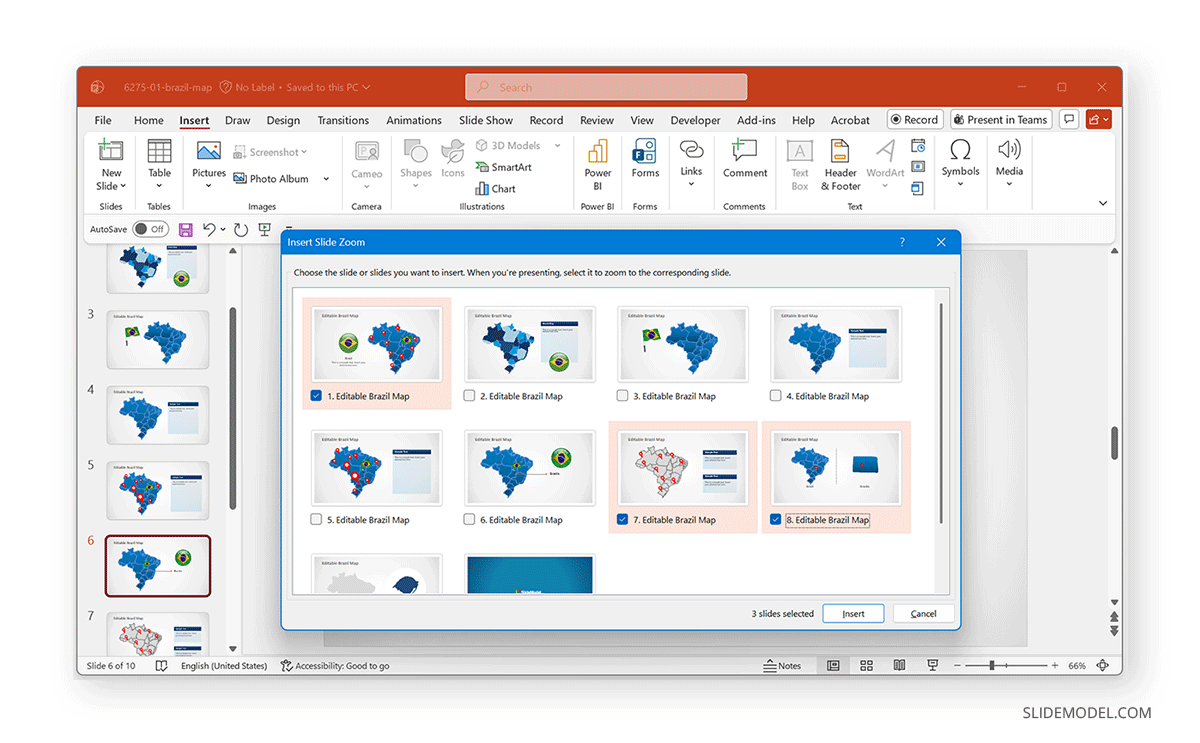 How to add interactive slide zoom