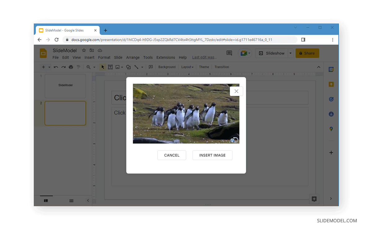 Adding and editing GIFs in Google Slides