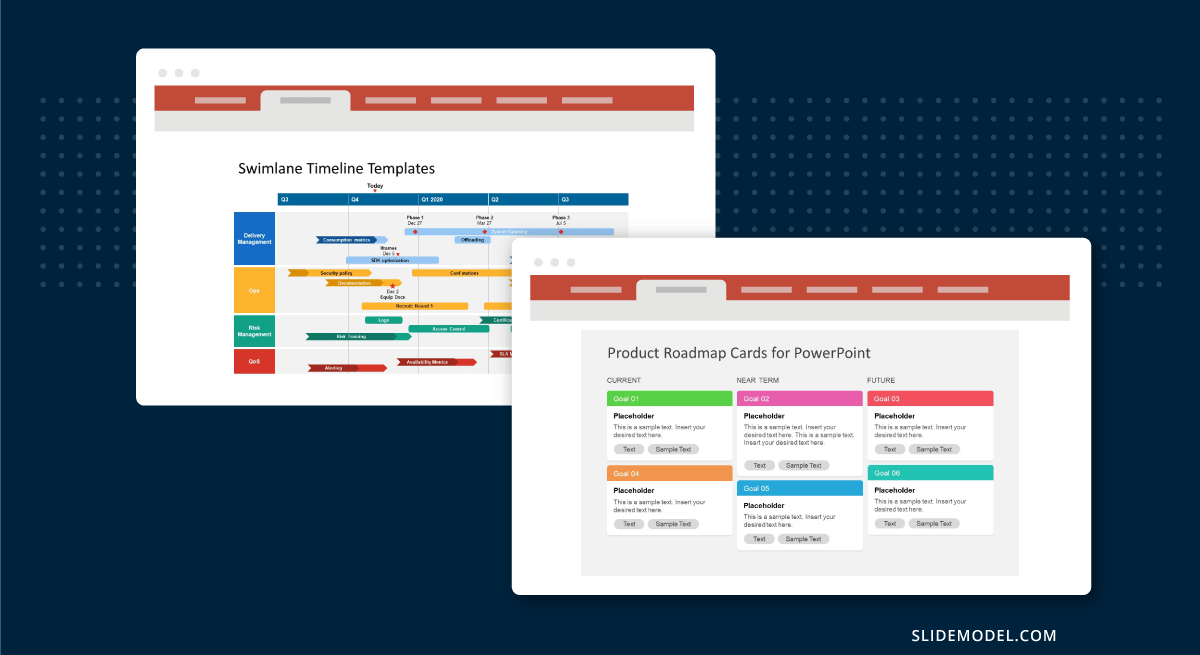 Timeline vs Card product roadmap format