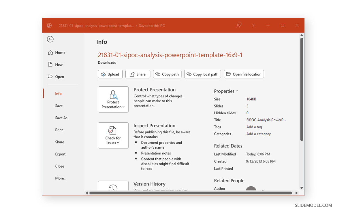 Password removed from PowerPoint file