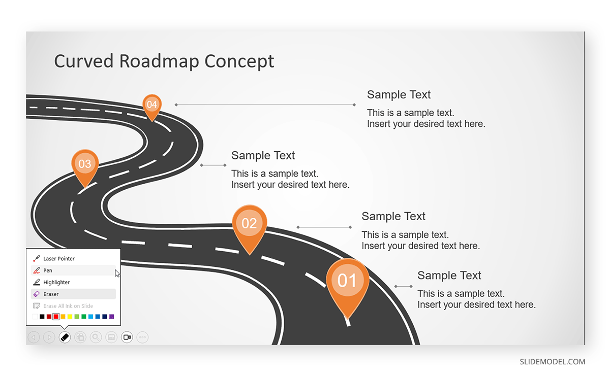 Pen tool in PowerPoint Slide Show Mode