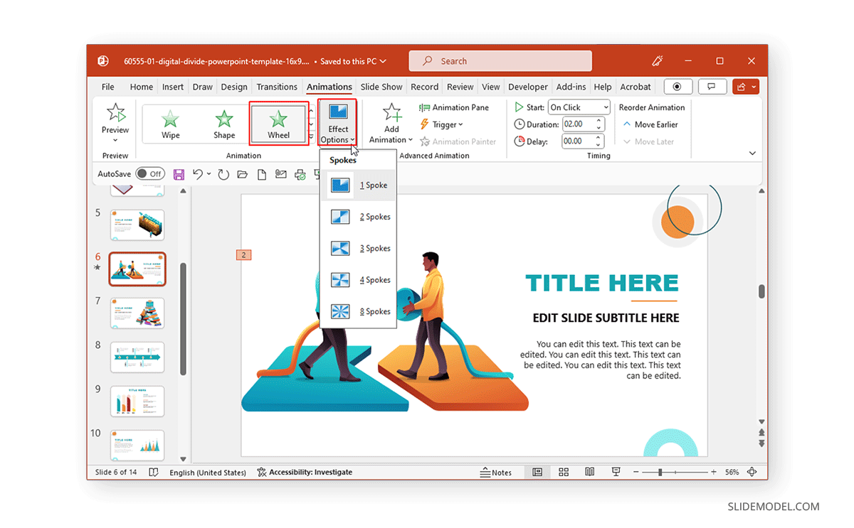 Effect Options for PowerPoint Animations