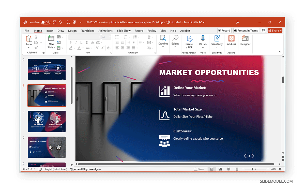 Slide with no updated placeholders