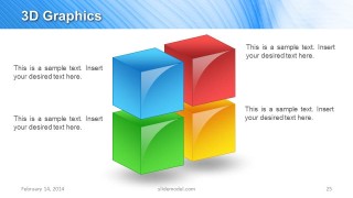 3D Cubes Slide Design for PowerPoint 