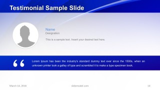 Testimonial Template Quote Slide