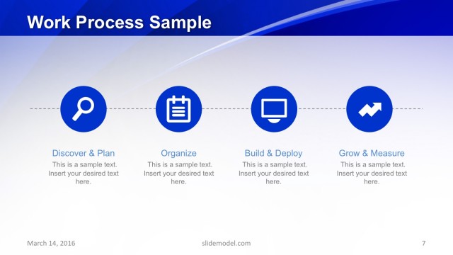 4 Step Infographic Process Template
