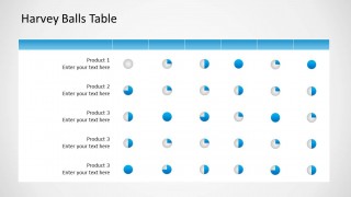 Small Harvey Ball Shapes for PowerPoint