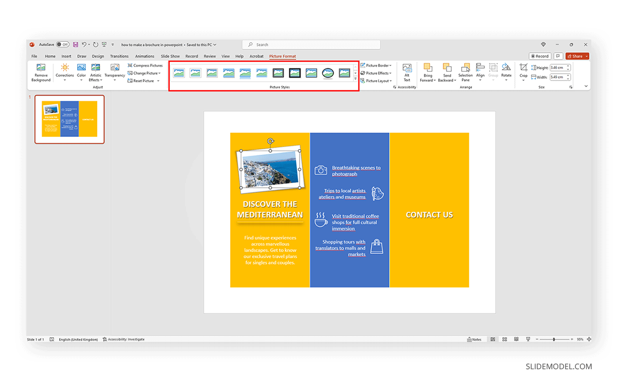Picture format in PowerPoint
