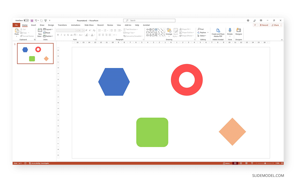 Random shapes in PowerPoint