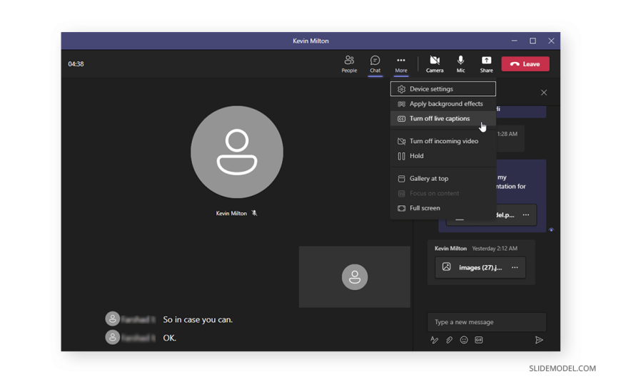 10 Turning-off-live-captions-on-microsoft-teams - Slidemodel