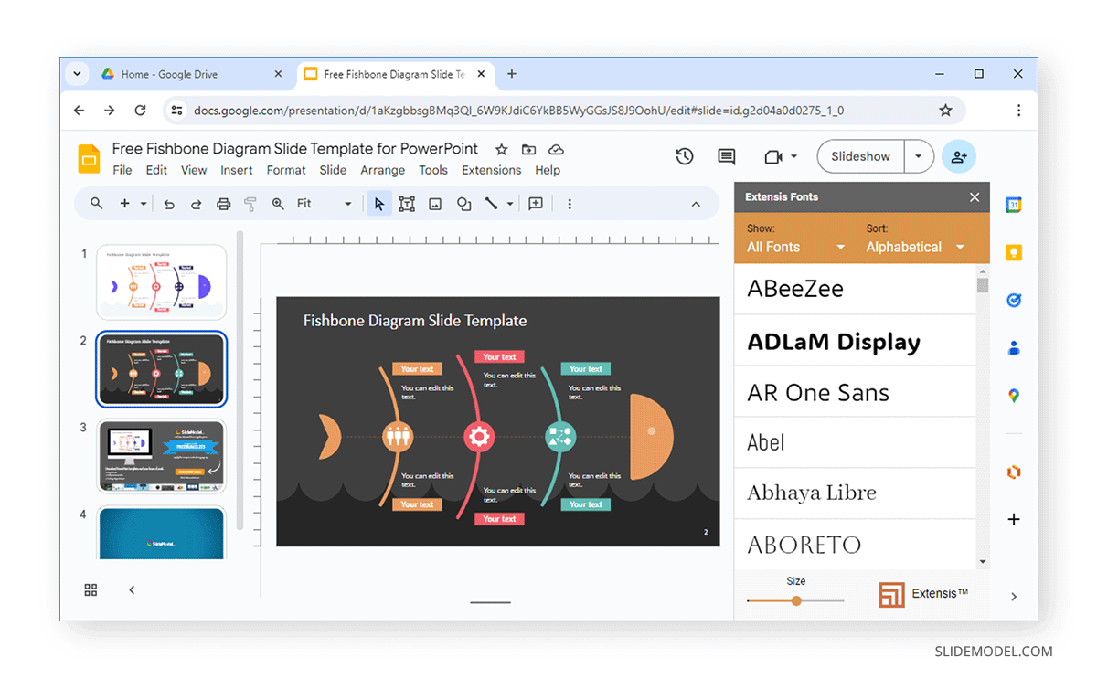 Extensis Fonts for Google Slides