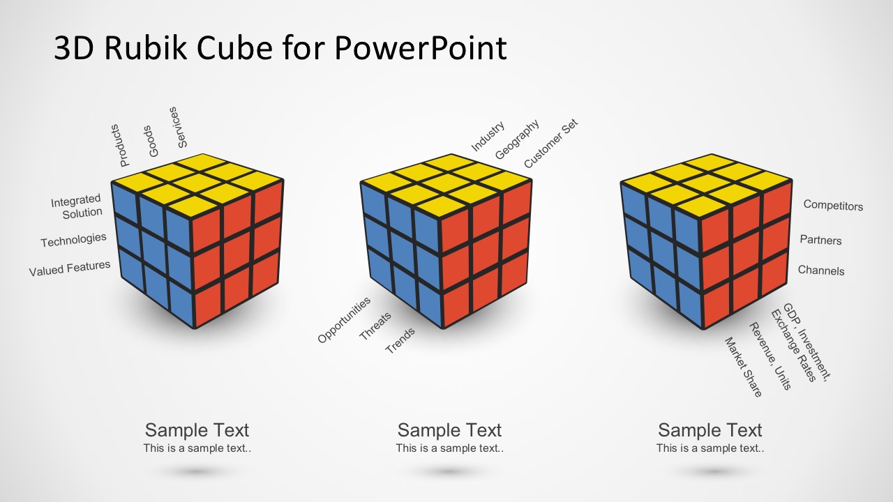 Business Analysis Template With Rubik's Cube Illustration