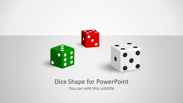 3D Dice Shapes for PowerPoint