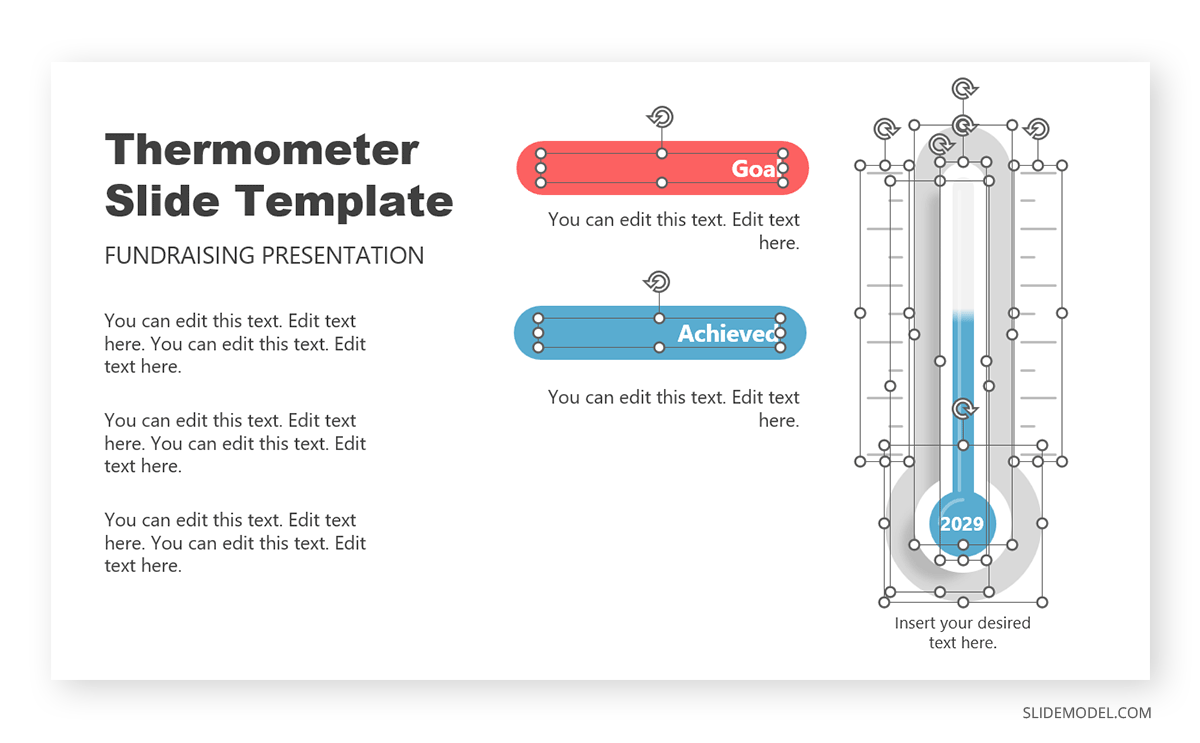 What Is an Editable Fundraising Thermometer template?