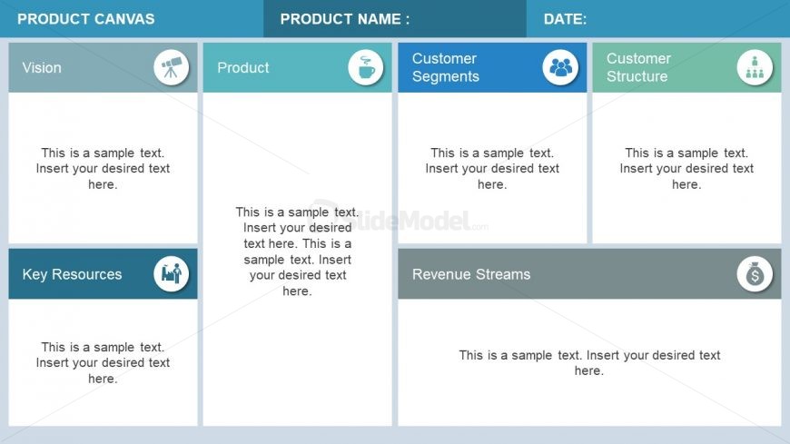 Vector Shapes Canvas Model for Products