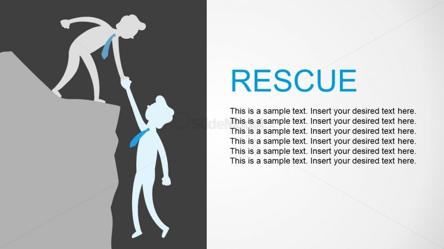 Hill Climb Rescue and Help Metaphor PPT