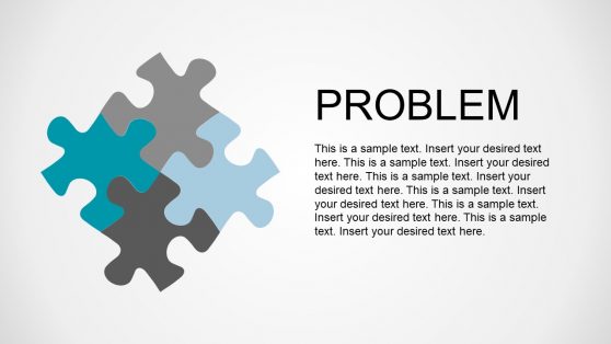 Puzzle Pieces Together Metaphor PowerPoint