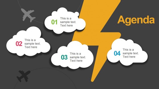 Clouds & Thunder Slide for PowerPoint