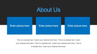 Template of About Us Section in Crowdfunding Presentation 