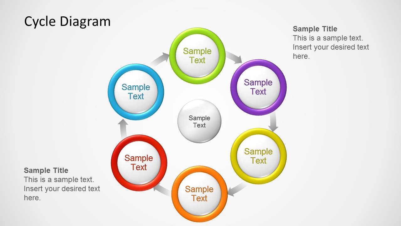 Colored Circles Diagram For Powerpoint Slidemodel