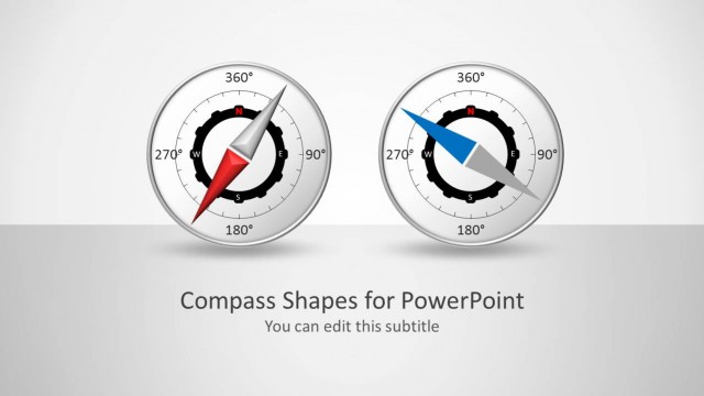 Compass PowerPoint Shapes