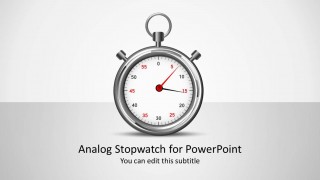 Analog Stopwatch PowerPoint Shapes 