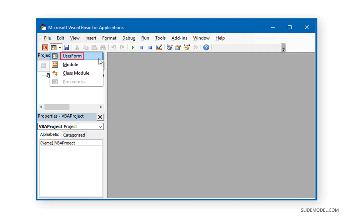 UserForm in Visual Basic