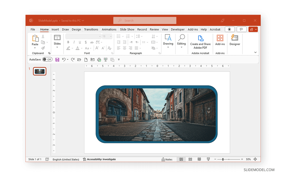 Creating rounded corners for PowerPoint slide pictures