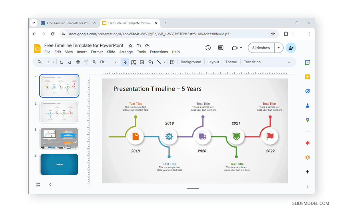 Free Timeline Template for Google Slides