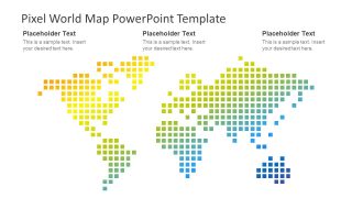 Presentation of World Map in Pixels