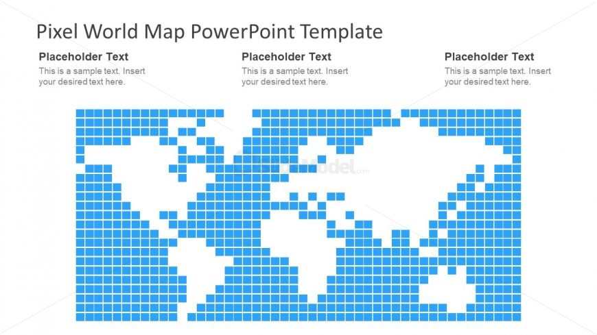 Pixel PowerPoint Map Slide