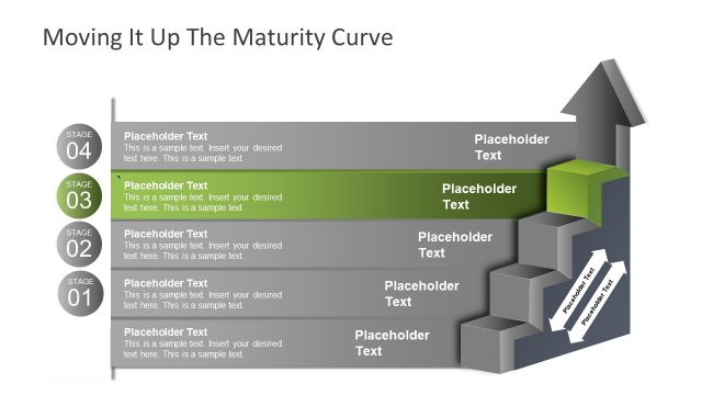 Financial Growth Layout Arrow Diagram